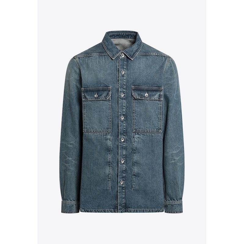 Washed Denim Jacket Blue mrtwstd_S