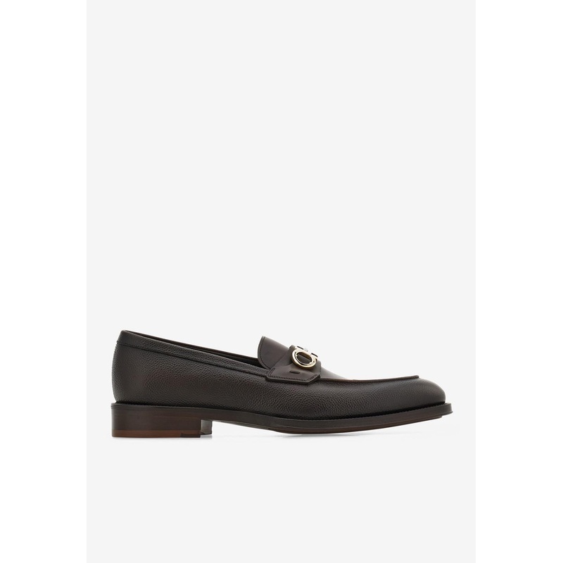 Benedict Gancini Leather Loafers Brown mshoesus_US 6