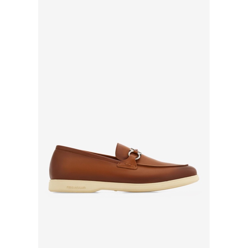Cosimo Gancini Leather Loafers Brown mshoesus_US 6.5
