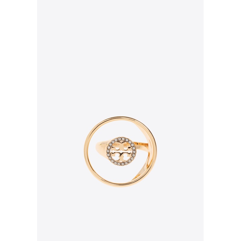 Miller Crystal-Embellished Ring Gold US 6