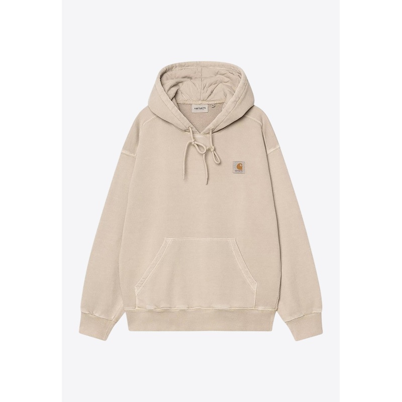 Nelson Washed Hooded Sweatshirt Beige mrtwstd_S