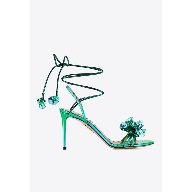 Summer Sun 85 Sandals in Metallic Leather Green wshoeseu_EU 37