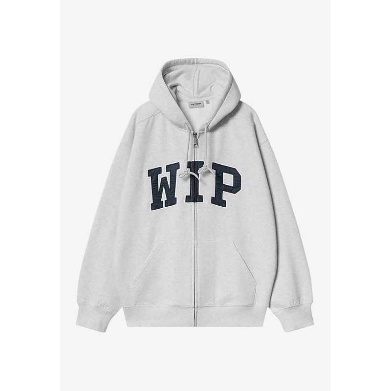 WIP Zip-Up Hooded Sweatshirt Gray mrtwstd_S