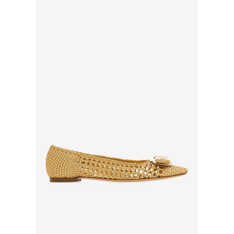 Zea Vara Plate Ballet Flats Gold wshoesus_US 6