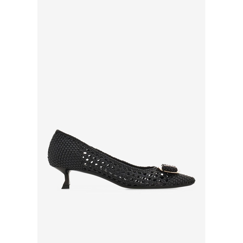 Zelma 40 Vara Bow Pumps Black wshoesus_US 6