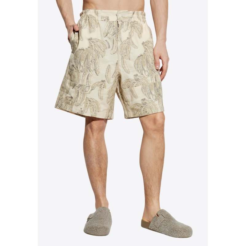 Aloe Banana Jacquard Shorts Beige mrtwit_IT 46