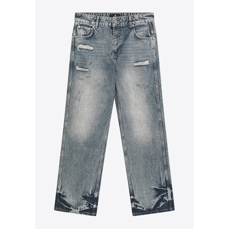 Faded Straight-Leg Jeans Blue mrtwbottoms_29