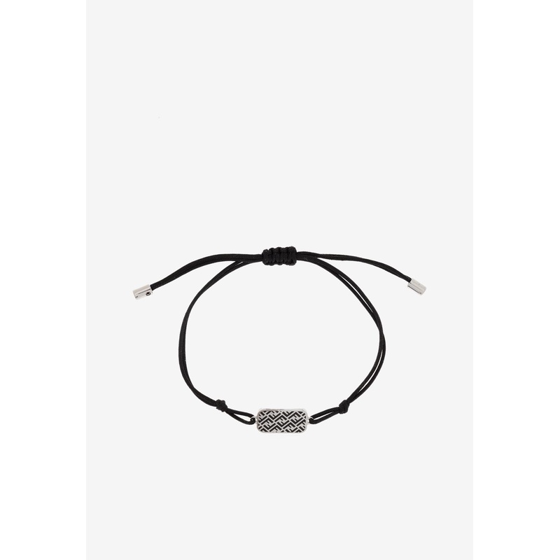 Hexagon Ribbon Bracelet Black Onesize