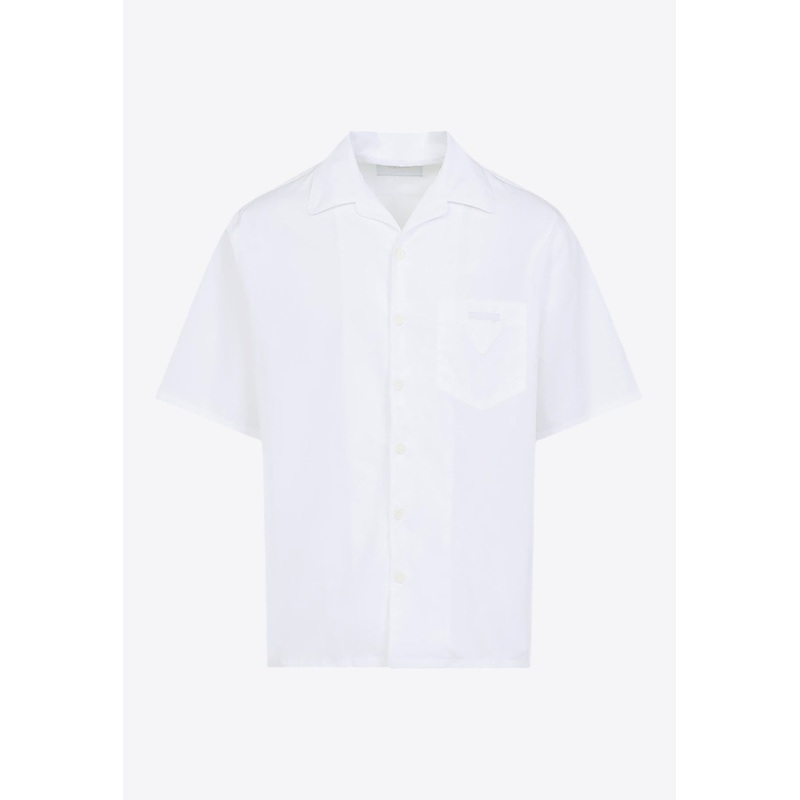 Short-Sleeved Bowling Shirt White mrtwstd_S