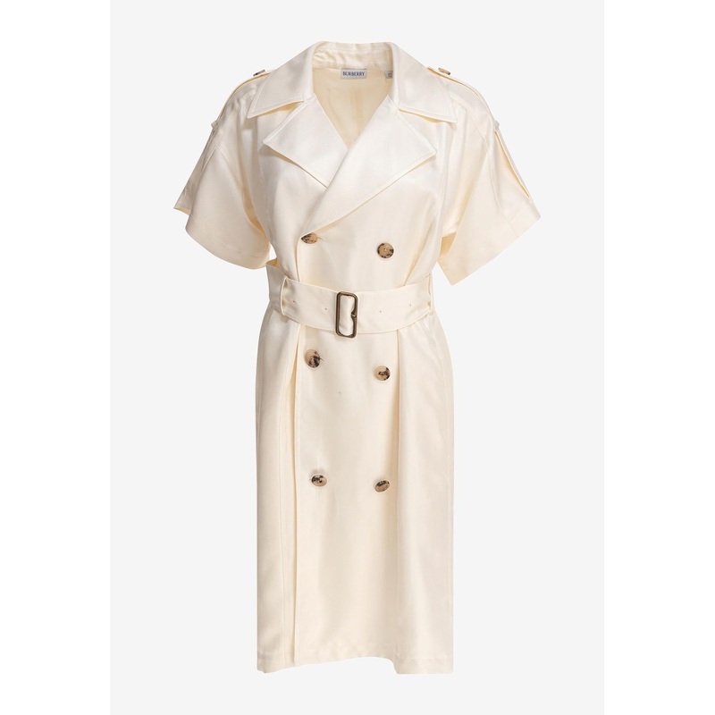 Belted Trench Midi Dress Beige wrtwuk_UK 8
