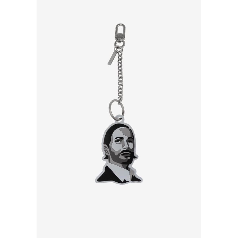 Marc Bag Charm Keychain Gray Onesize