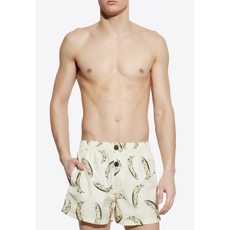 Puntini Printed Swim Shorts Yellow mrtwit_IT 46
