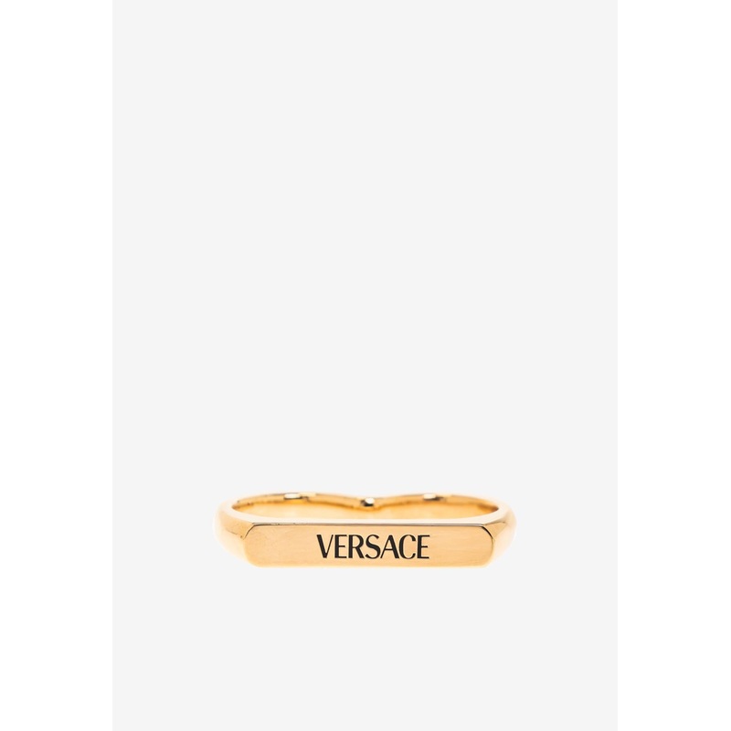 Two-Finger Logo Ring Gold S
