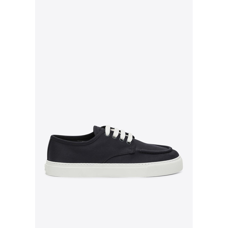Canvas Lace-Up Sneakers Navy mshoesuk_UK 6.5
