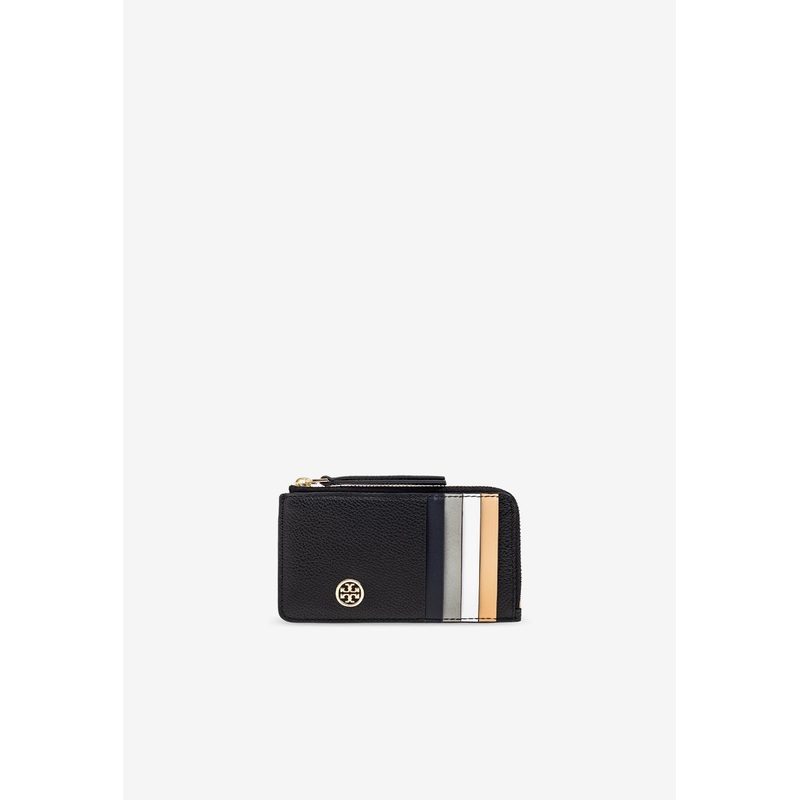 Robinson Pebbled Leather Zip Cardholder Black Onesize