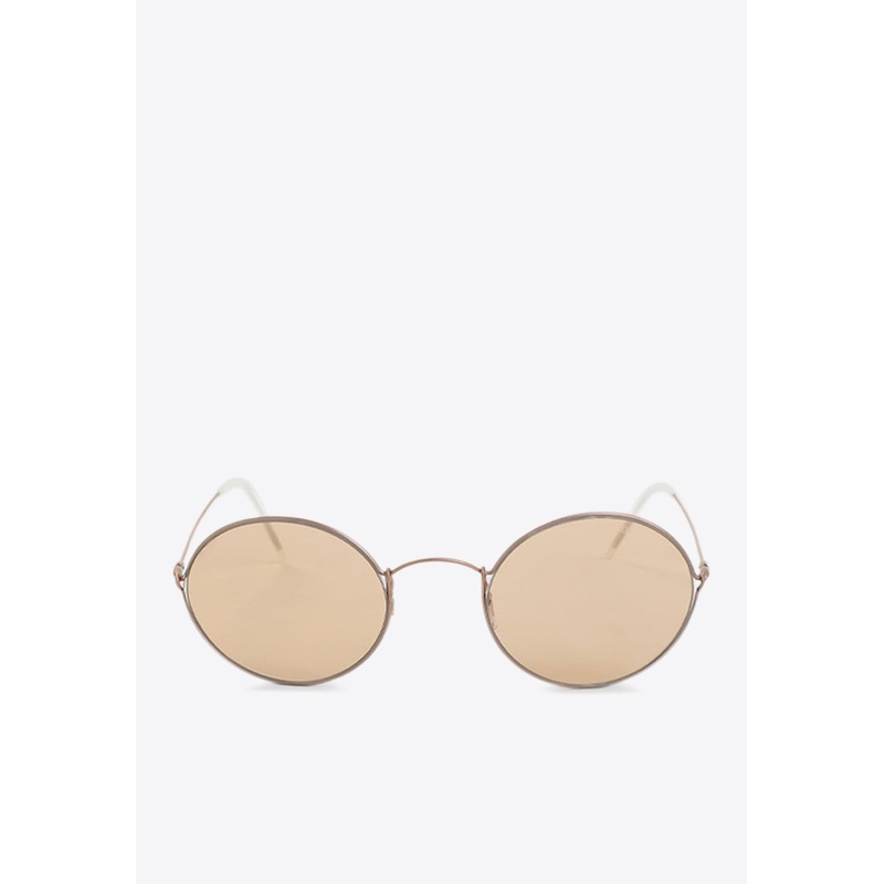 Round Frame Sunglasses Brown Onesize