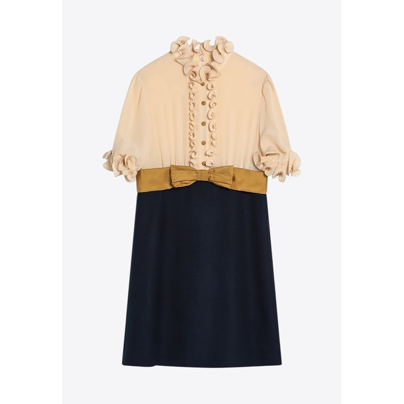 Ruffled Mini Dress Multicolor wrtwit_IT 38