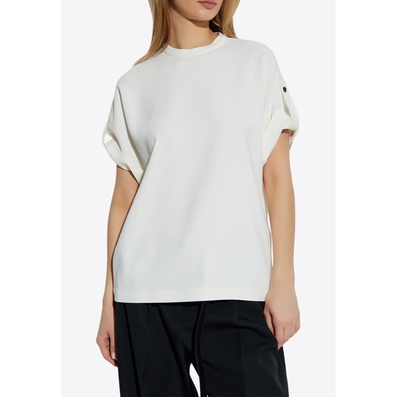 Turned Up Sleeves T-shirt Cream wrtwit_IT 38