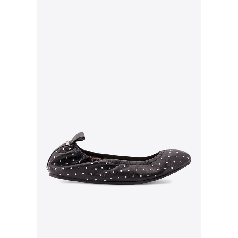 Belna Studded Leather Ballet Flats Black wshoeseu_EU 36