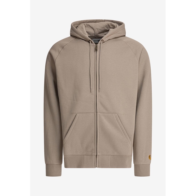 Chase Zip-Up Hooded Sweatshirt Beige mrtwstd_S