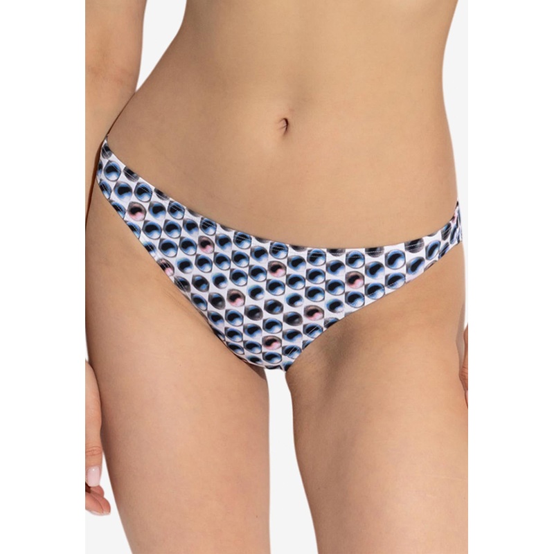 Printed Pearls Bikini Bottom Blue wrtwstd_XS