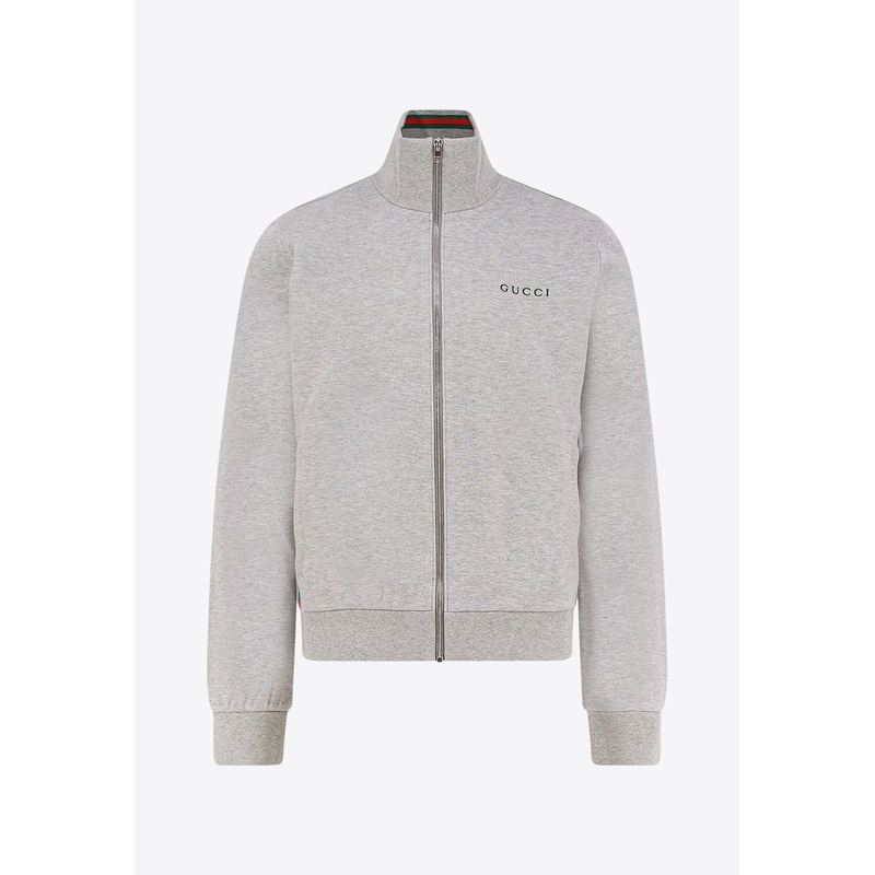 Signature Web Zip-Up Sweatshirt Gray mrtwstd_S