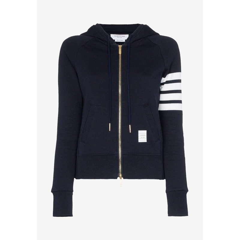 4-bar Stripes Zip-Up Hoodie Navy wrtwit_IT 36