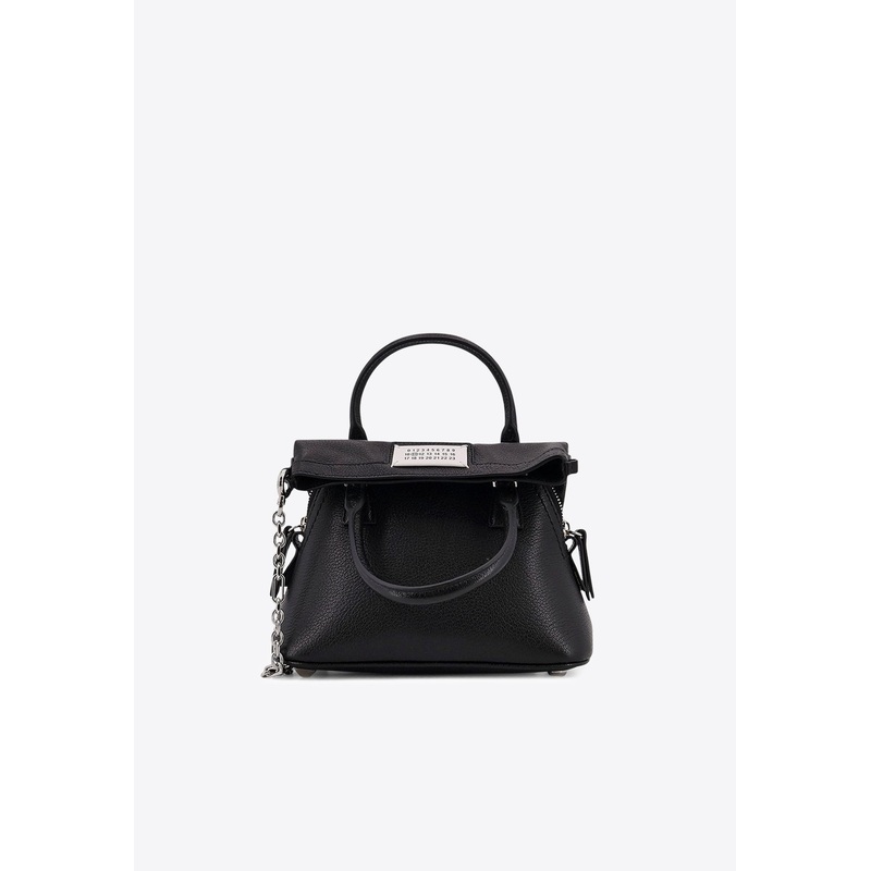 5AC Classique Leather Shoulder Bag Black Onesize