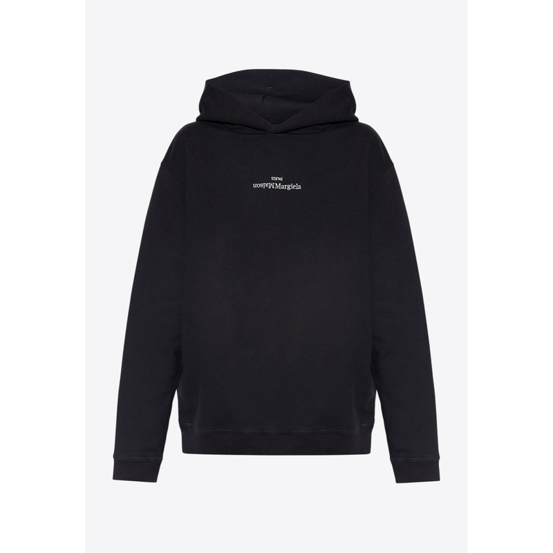 Distorted Logo Hooded Sweatshirt Blue mrtwit_IT 48