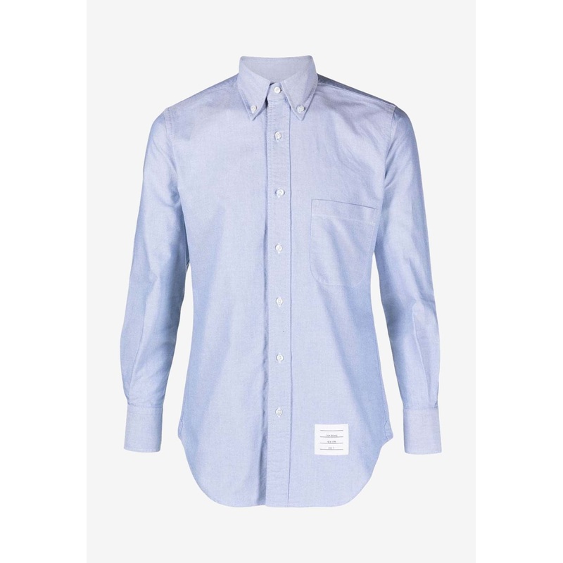 Name Tag Patch Oxford Shirt Light Blue mrtwstd_2