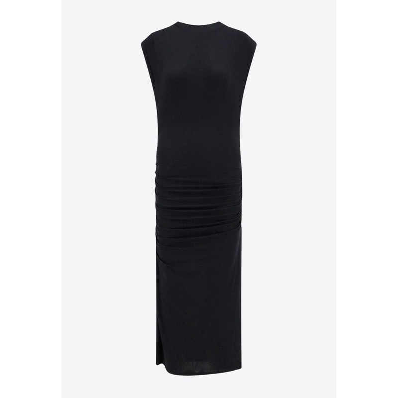 Ruched Midi Dress Black wrtwfr_FR 30