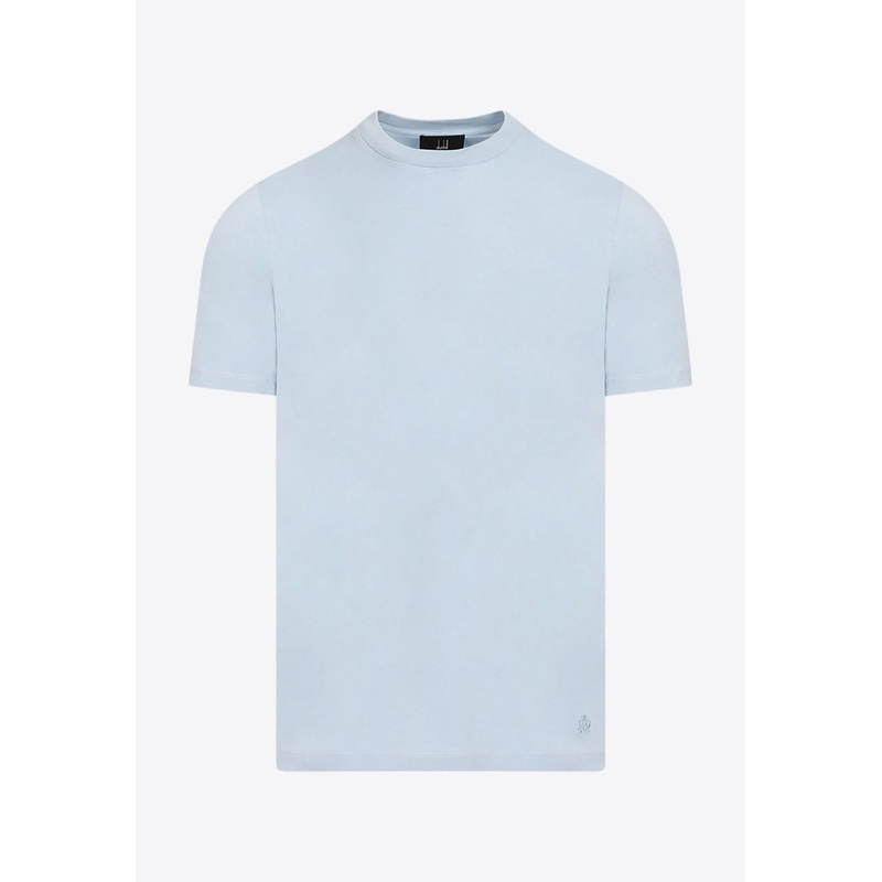 Short-Sleeved Solid T-shirt Blue mrtwstd_S