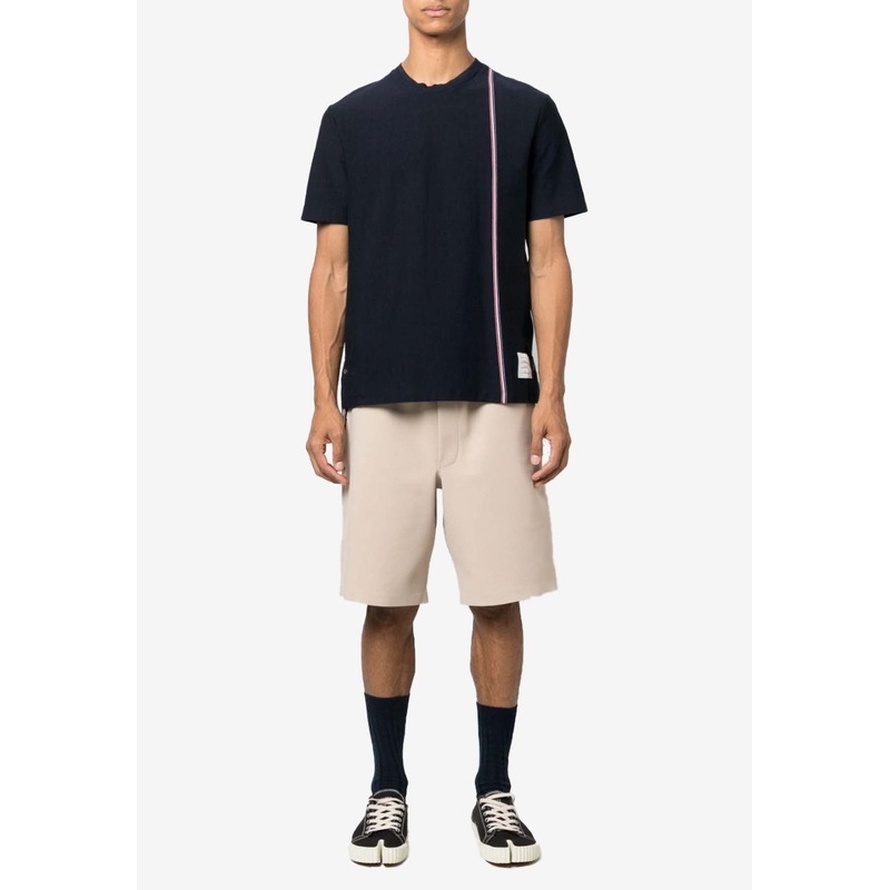 Signature Stripe Crewneck T-shirt Blue mrtwstd_1