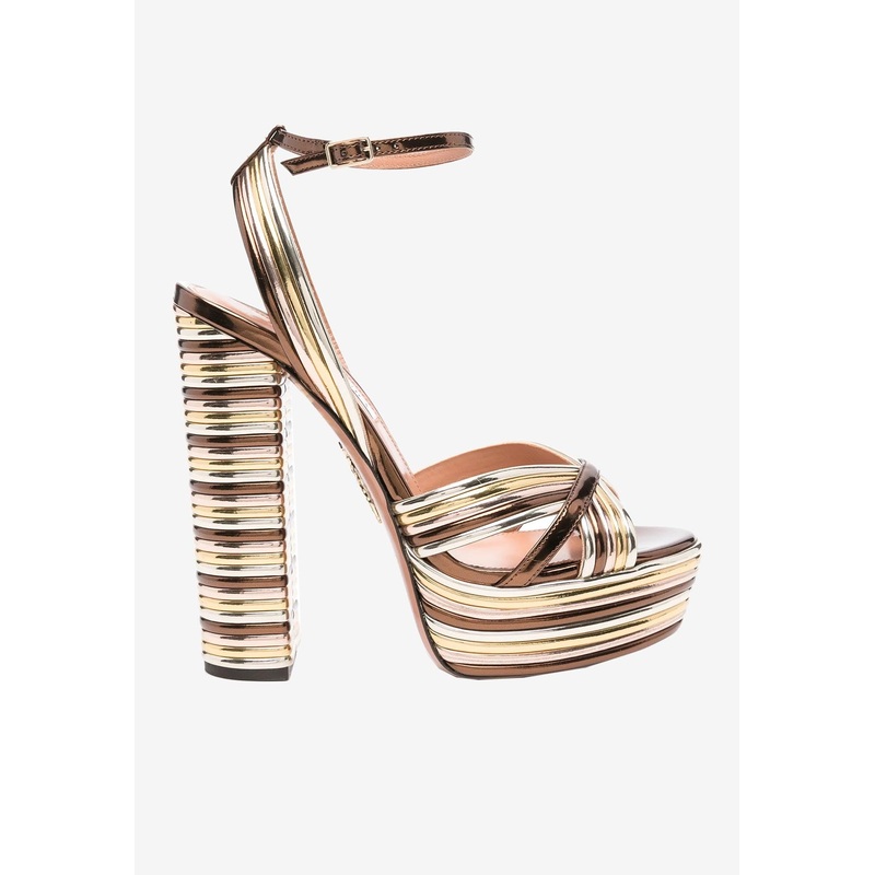 Sundance 140 Platform Sandals Metallic wshoeseu_EU 36