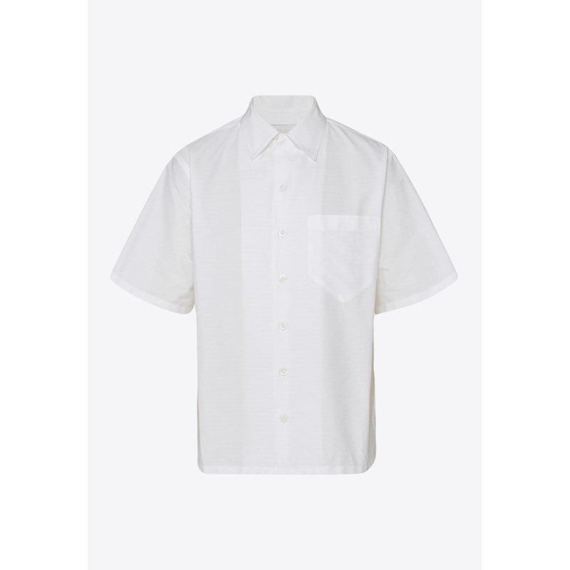 Triangle Logo Short-Sleeved Shirt White mrtwstd_S