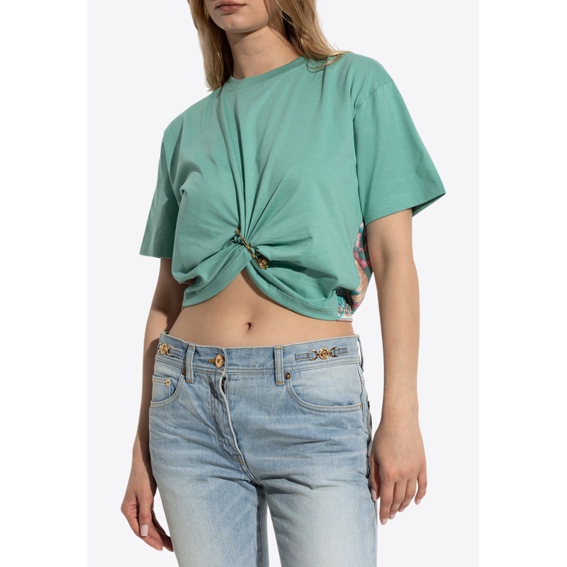 Underwater-Barocco Safety-Pin T-shirt Green wrtwit_IT 36