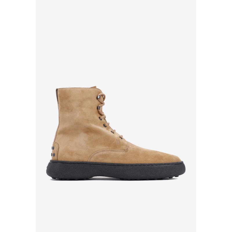 Winter Gommino Ankle Suede Boots Brown mshoesuk_UK 7