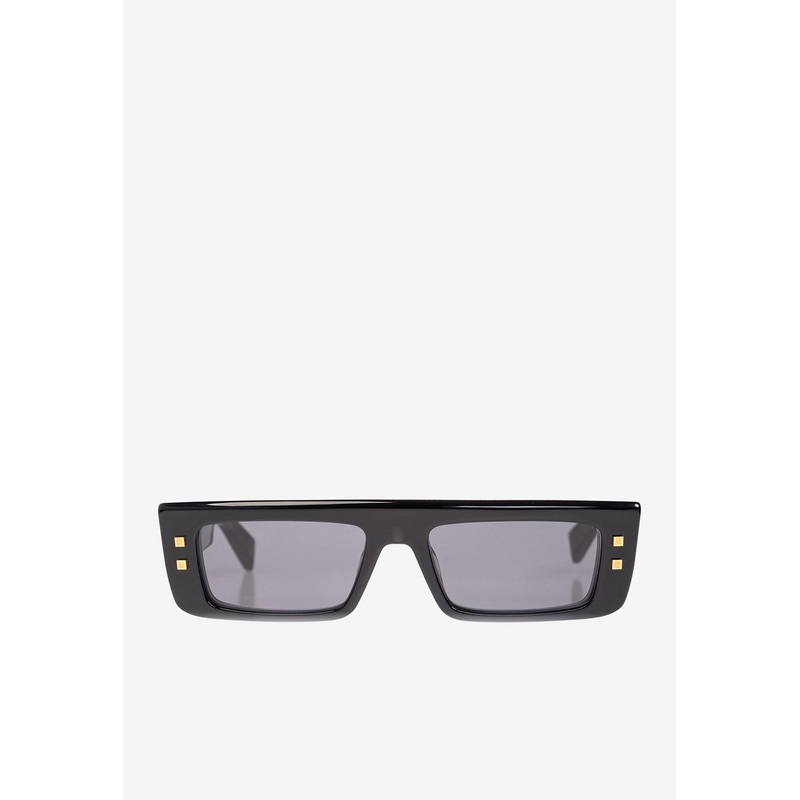 B-Army III Rectangular Sunglasses Gray Onesize
