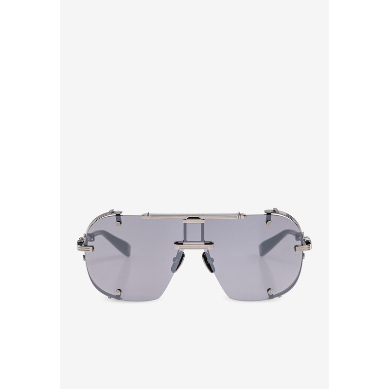 Colonel Aviator Sunglasses Gray Onesize