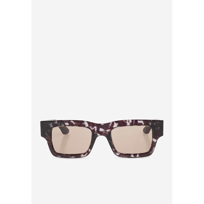 Logo Lettering Square Sunglasses Gray Onesize