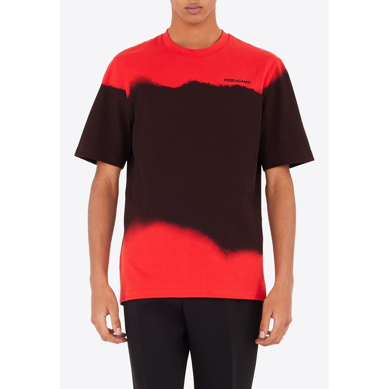 Sunset-Print T-shirt Multicolor mrtwstd_S