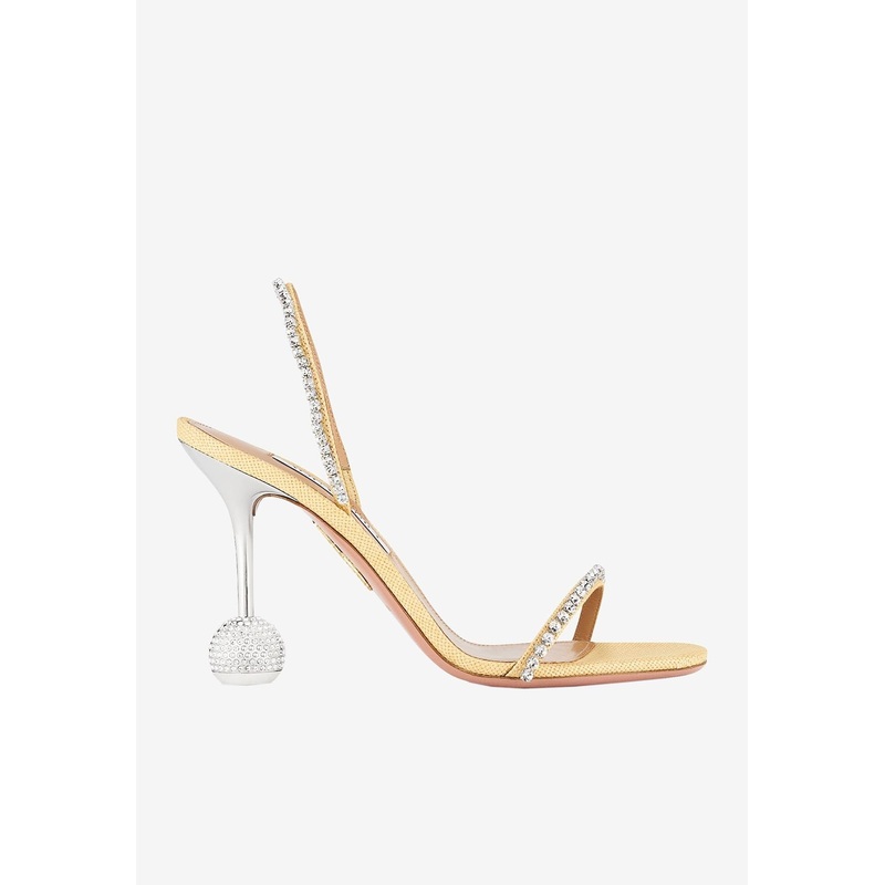 Yes Darling 95 Crystal Embellished Sandals Beige wshoeseu_EU 36
