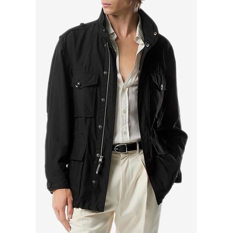 Zip Collar Field Jacket Black mrtwit_IT 48
