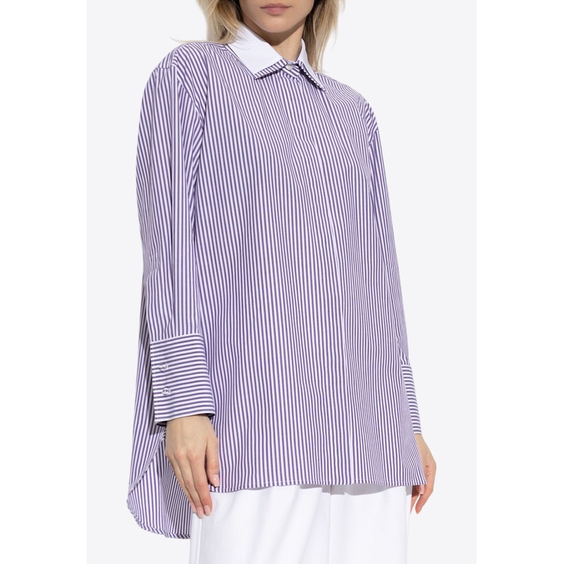 Tubinga Striped Oversized Shirt Purple wrtwit_IT 36
