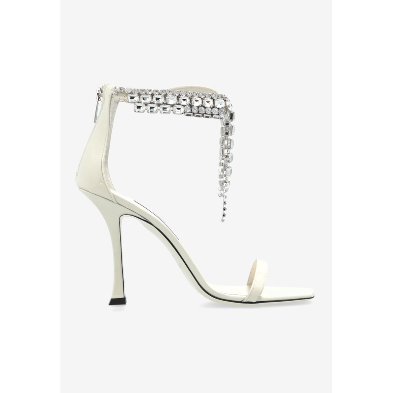 Verity 100 Patent Leather Crystal Sandals Latte wshoeseu_EU 35