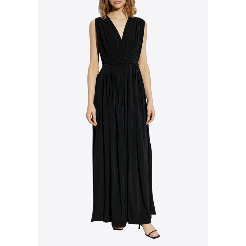 Walter V-neck Maxi Dress Black wrtwit_IT 36
