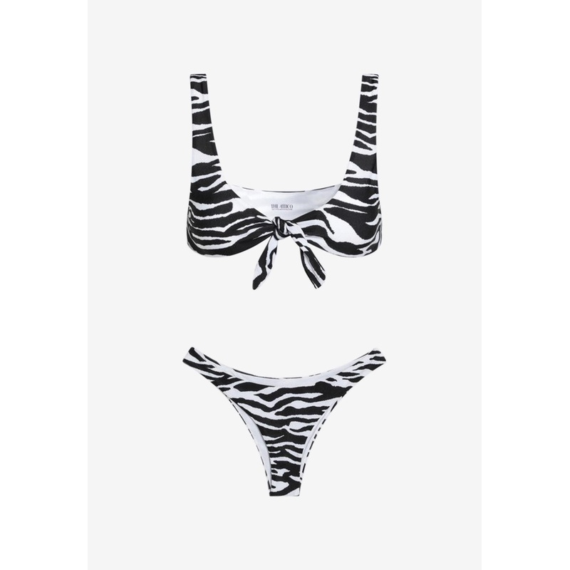 Zebra Print Bikini Monochrome wrtwstd_XS