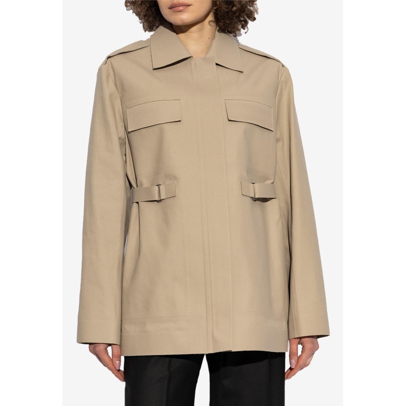 Belted Jacket Beige wrtwus_US 4