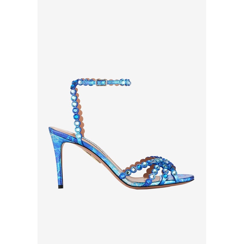 Tequila 85 Crystal-Embellished Sandals Blue wshoeseu_EU 35