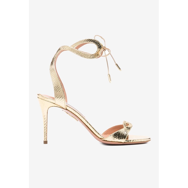 Tessa 85 Leather Sandals Gold wshoeseu_EU 36